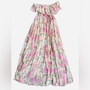 Bigit Maternity Maxi Pink Floral Dress